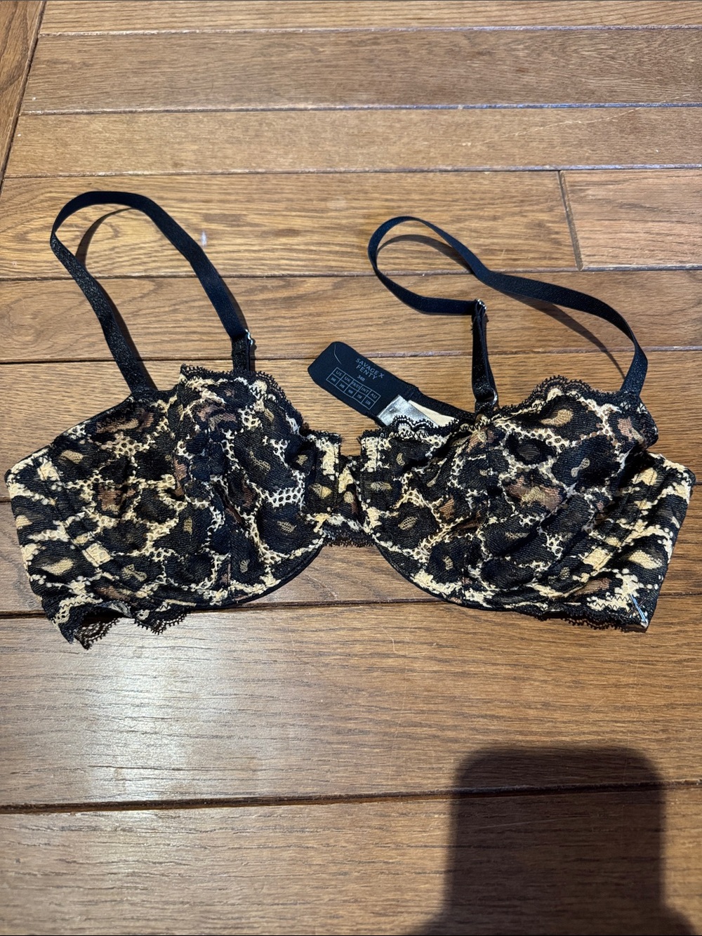 Savage X Fenty Sorry Not Sorry Lace unlined bra & cheeky set - Picture 3 of 5